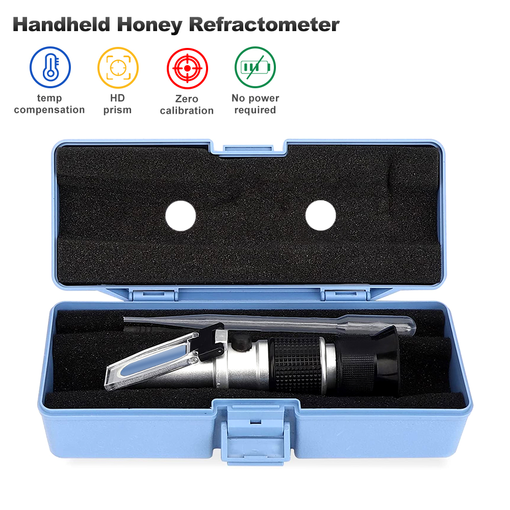 Refractometer Salinity - 3 in 1 휴대용 꿀 굴절계