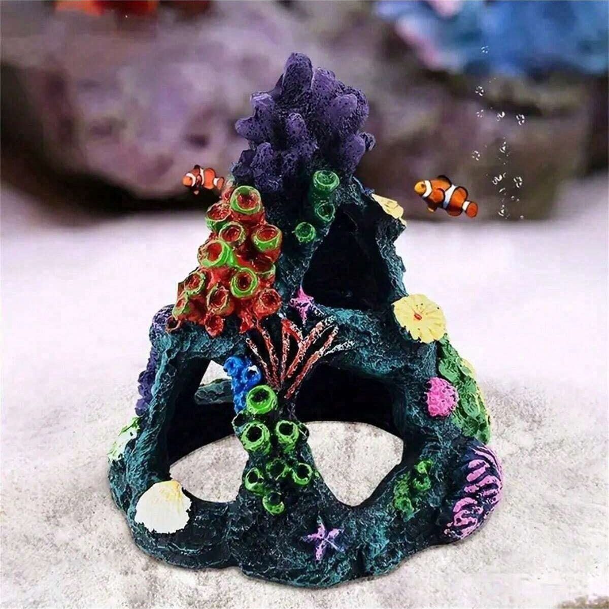 Aquarium Marine Rock - 1개 빈티지 레진 산호초 수족관 장식