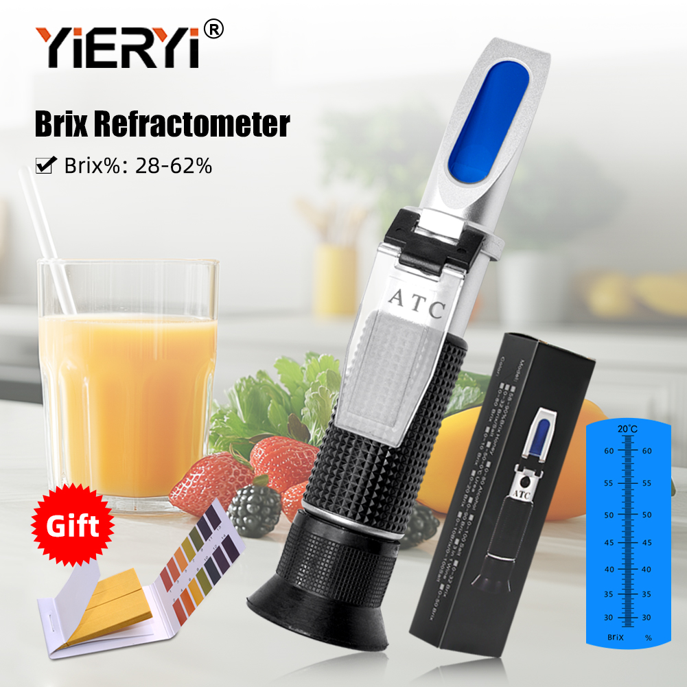 Refractometer Salinity - 전문가용 28-62% 브릭스 굴절계, ATC 기능