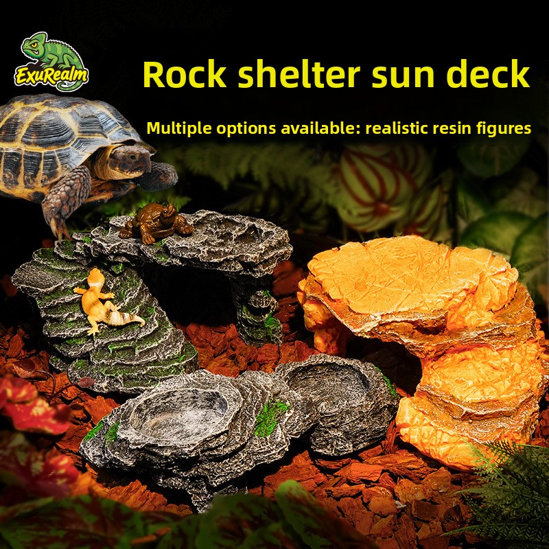 레진 파충류 은신처 – 바위 일광욕 플랫폼 및 동굴 장 - Aquarium Marine Rock 리뷰 및 가격