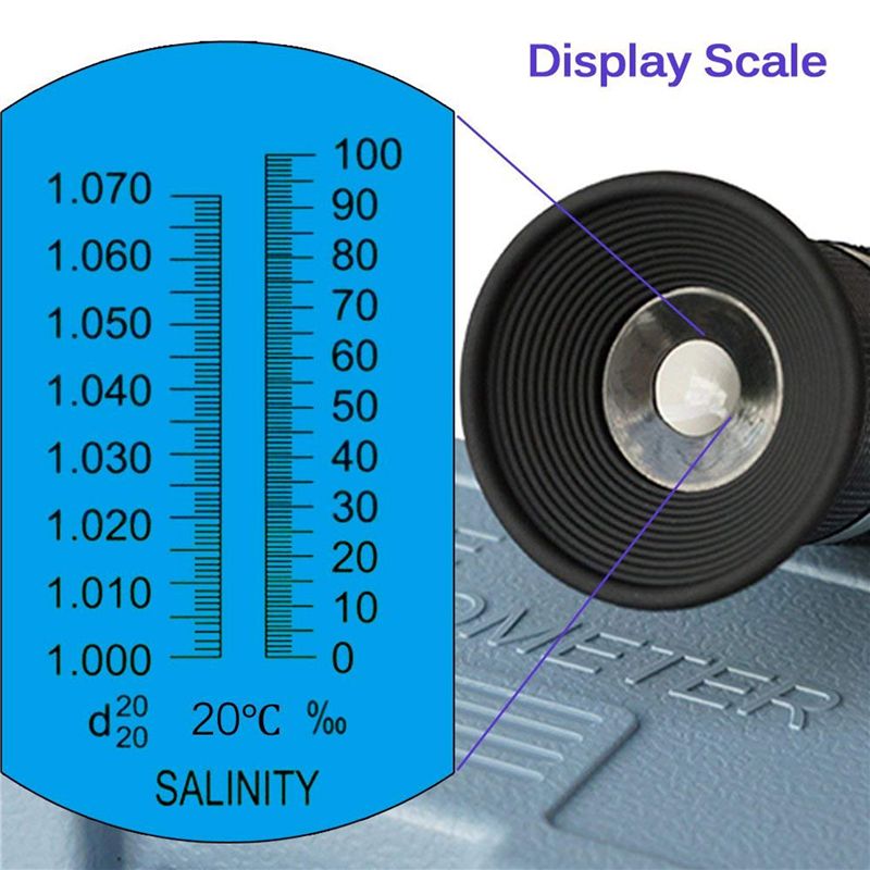 해수 및 해양 어류 사육 수족관용 2X 염분 굴절계 0 - Refractometer Salinity 리뷰 및 가격