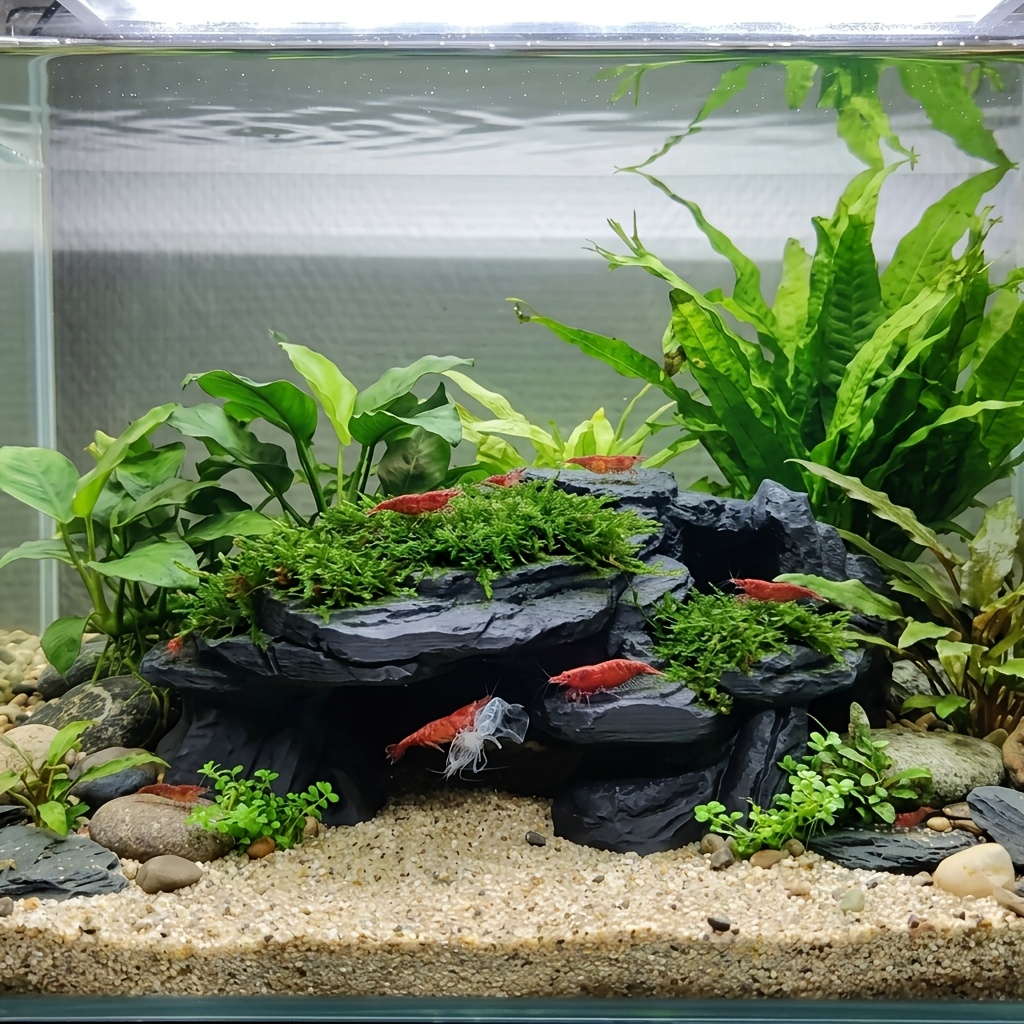 PLA 케이브 아쿠아리움 숨김형 어항 장식, 침몰식 수 - Aquarium Marine Rock 리뷰 및 가격