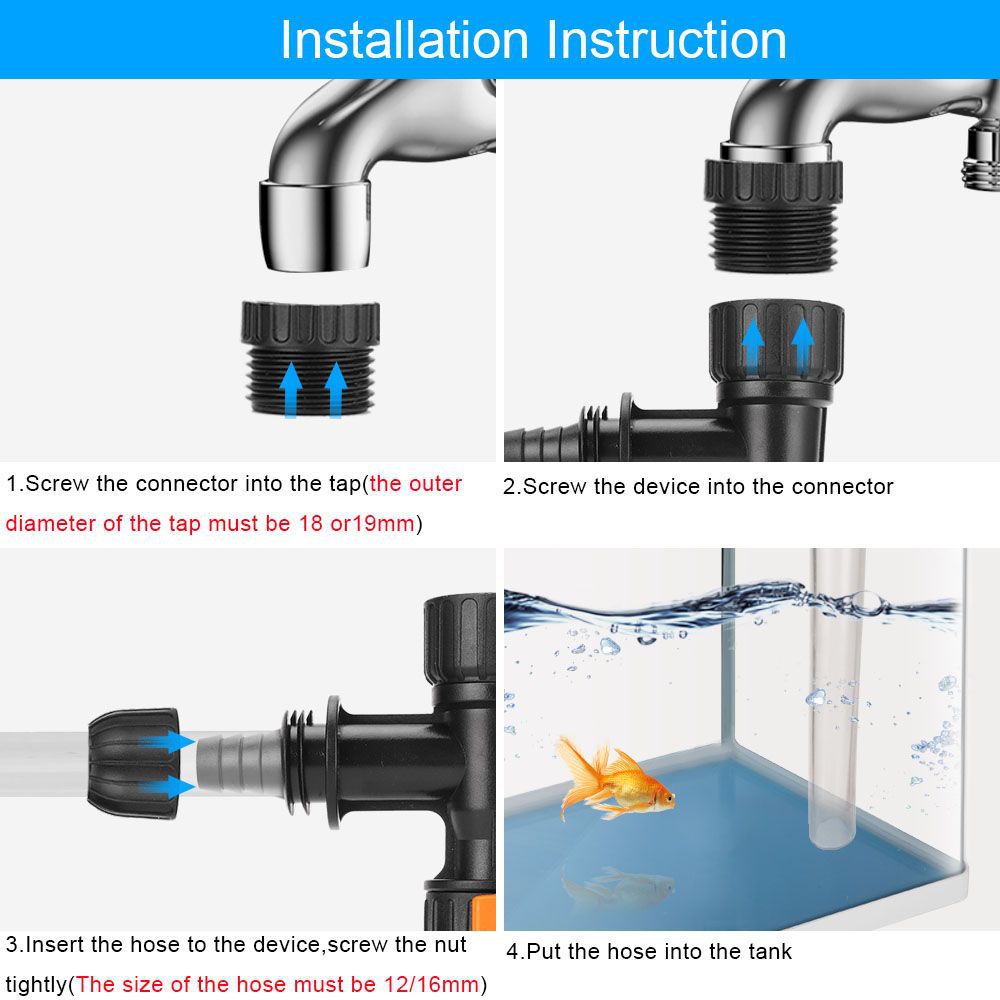 버킷 프리 수족관 물 교환기 물고기 탱크 청소 도구,  - Marine Aquarium Water Change 리뷰 및 가격