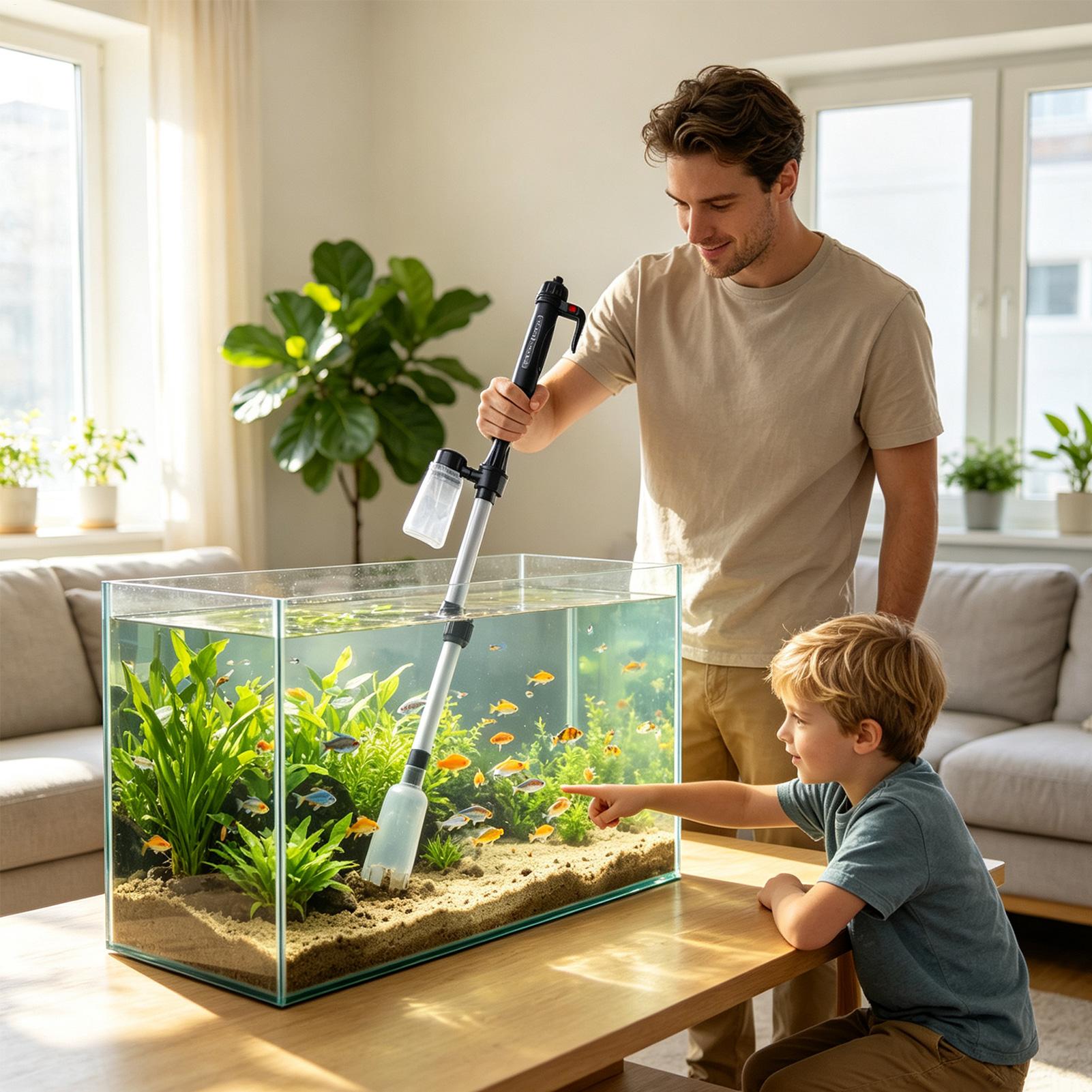 3 in 1 수족관 진공 청소기 물갈이 기능이 있는 모 - Marine Aquarium Water Change 리뷰 및 가격