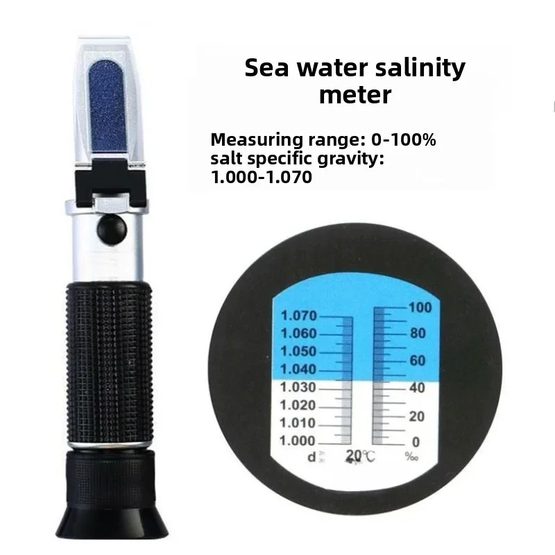 휴대용 해수 염도계 광학 굴절계 0-100% 비중계 굴 - Refractometer Salinity 리뷰 및 가격