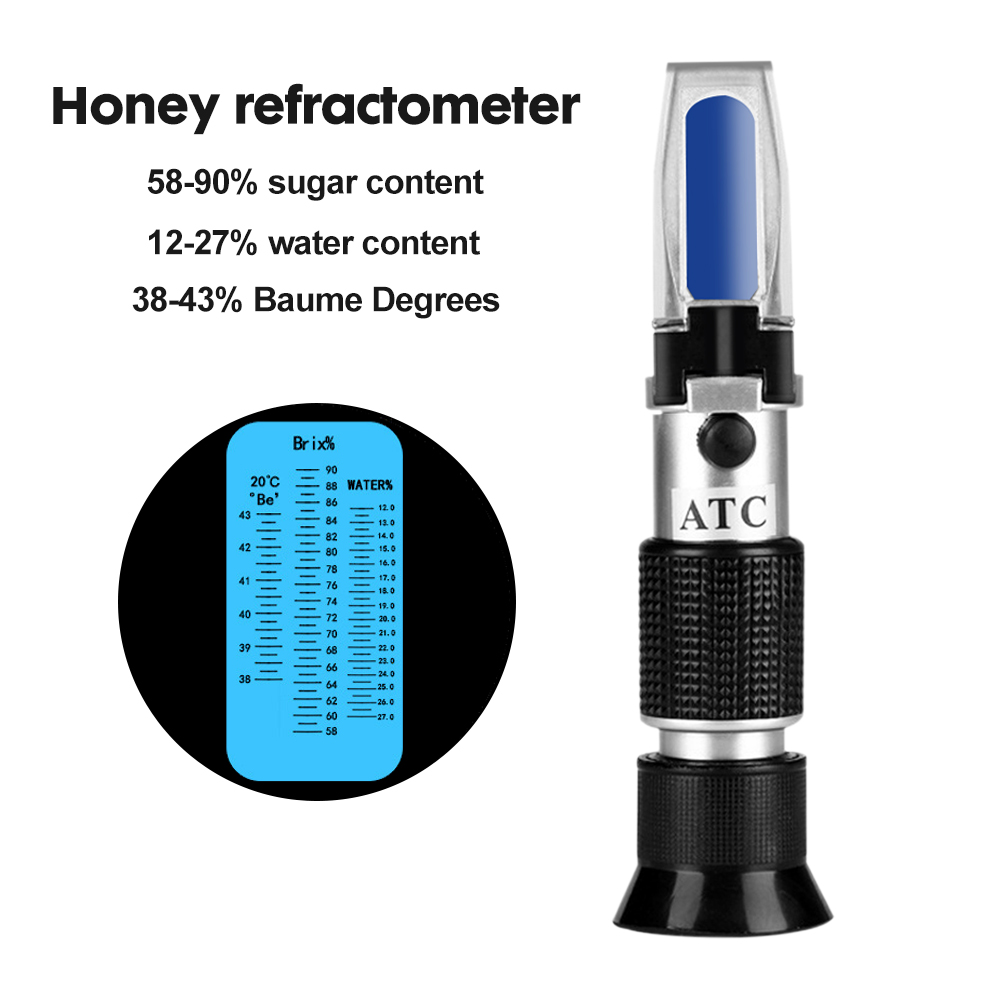 3 in 1 휴대용 꿀 굴절계 58-90% Brix 3 - Refractometer Salinity 리뷰 및 가격
