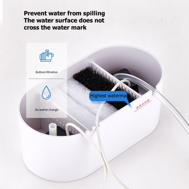 미니 데스크탑 수족관 생화학 여과 시스템과 LED 무교 - Marine Aquarium Water Change 리뷰 및 가격