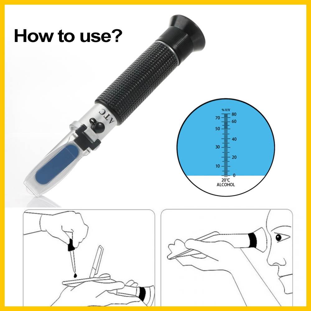 RZ 굴절계 알코올 알코올 측정기 미터 0 ~ 80%  - Refractometer Salinity 리뷰 및 가격