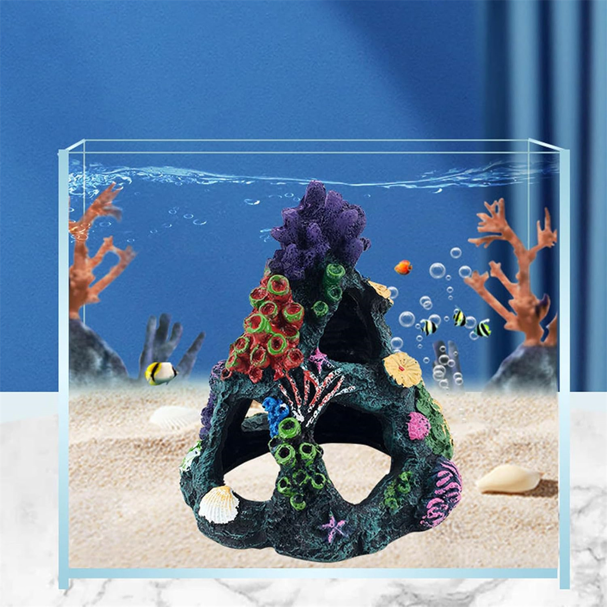 1개 빈티지 레진 산호초 수족관 장식 정교하게 디자인된 - Aquarium Marine Rock 리뷰 및 가격