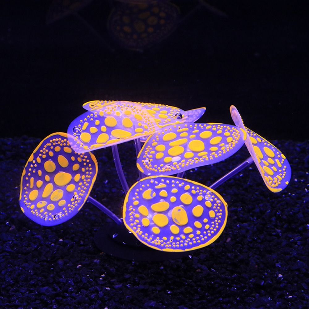 실리콘 빛나는 식물 인공 빛나는 시뮬레이션 산호 물고기 - Aquarium Marine Rock 리뷰 및 가격